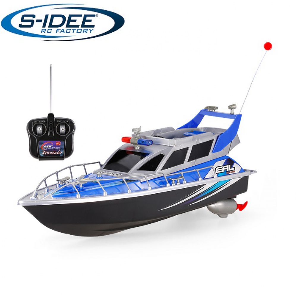 S-IDEE Rendőrhajó 1:20 kék RTR akkumulátorral