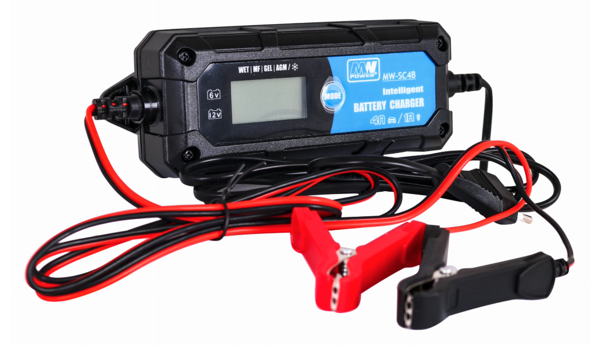 Töltő LCD kijelzővel 6V / 12V