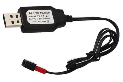 USB töltő 6.0V JST csatlakozóval