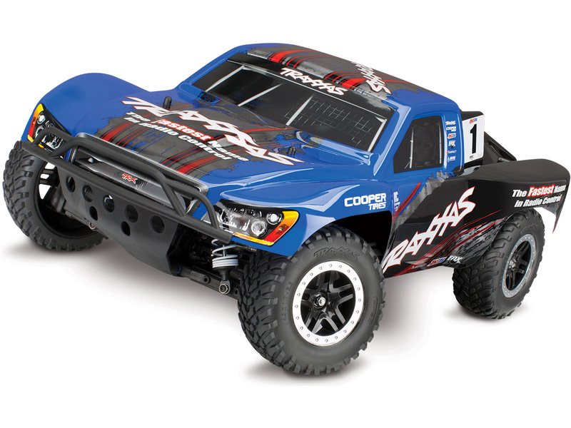 RC autó Traxxas Slash 1:10 VXL 4WD TQi RTR Szín: kék