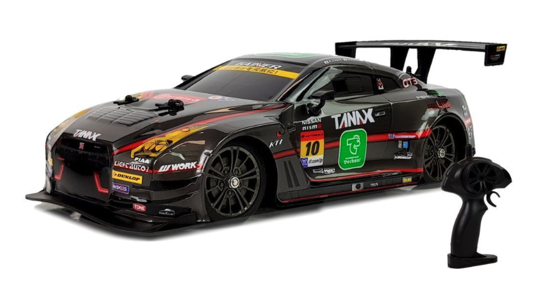 Autobacs RC drift autó Nissan GT-R Nismo GT3 1:16 2.4G Szín: fekete