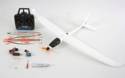 XciteRC KG FunSky 4-csatornás RTF motoros vitorlázó repülőgép NARANCS