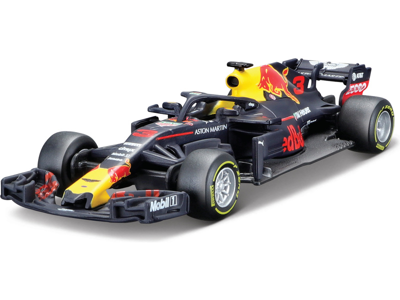 Formula fém modell - Bburago Red Bull Racing RB14 1:43 #3 Ricciardo