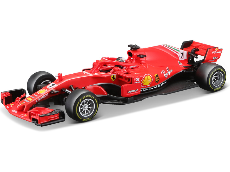 Formula fém modell - Bburago Signature Ferrari SF71H 1:43 #7 Räkkönen