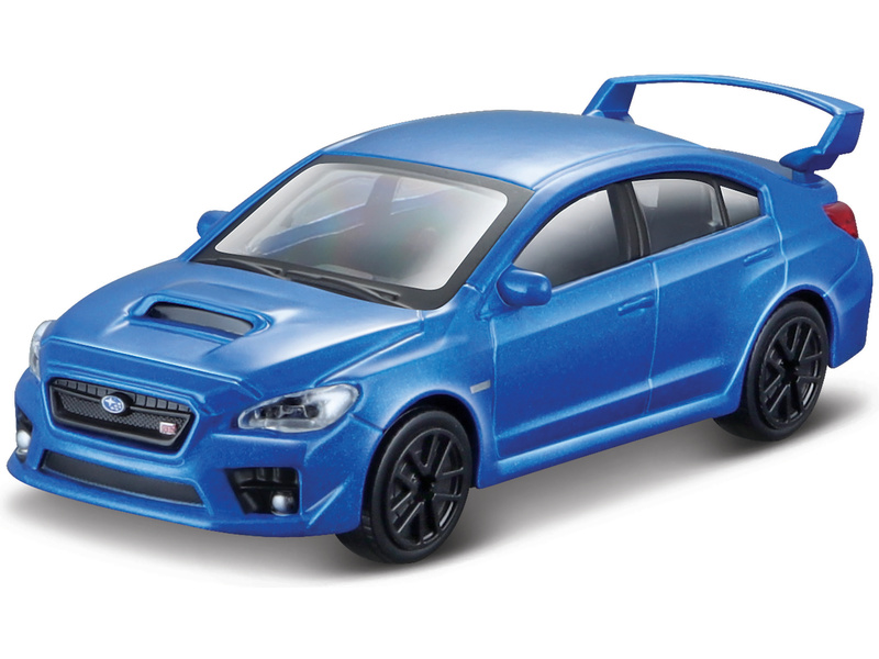 Fém modellautó Bburago Subaru WRX STI 2017 1:43 kék metál