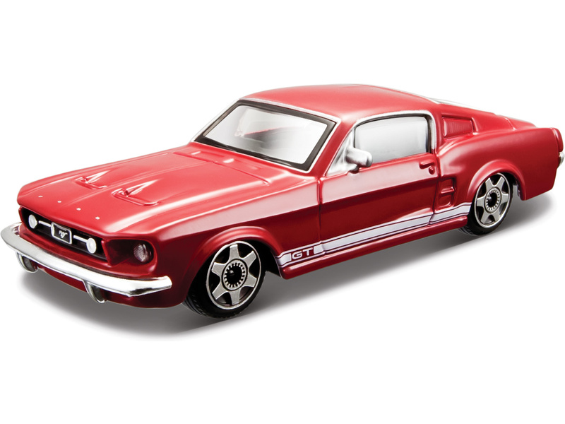 Fém modellautó Bburago Ford Mustang GT 1:43 piros