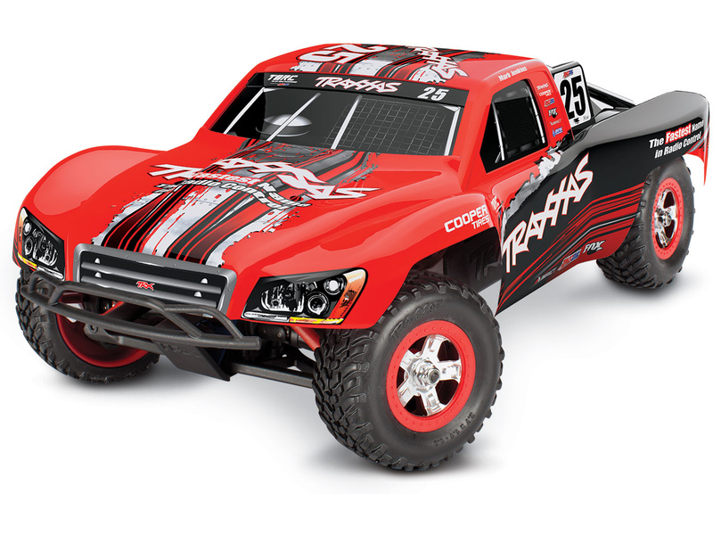 RC autó Traxxas Slash 1:16 RTR, 40 km/h, 4WD, 3 vezetési üzemmód Szín: piros