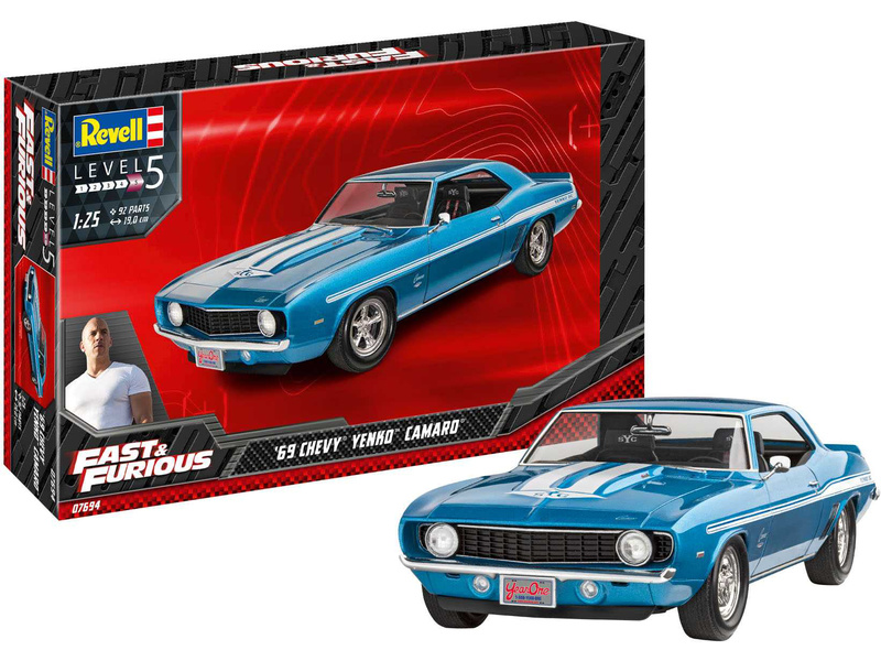 Revell: Műanyag modell Chevrolet Camaro Yenko 1969 1:25