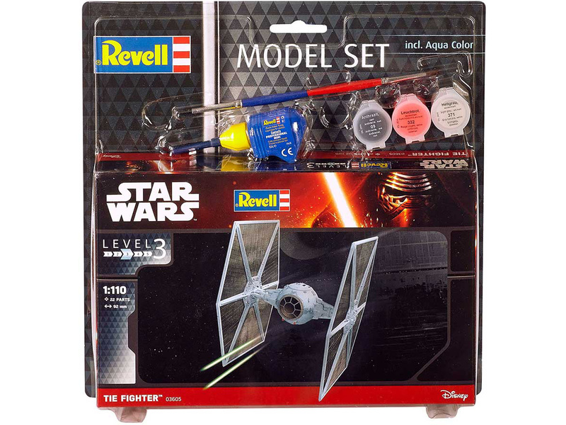 RE.EL Revell:  Star Wars TIE Fighter 1:110 műanyag modell készlet
