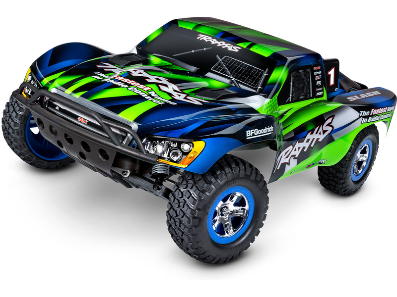 RC autó Traxxas Slash 1:10 RTR, 2WD 48km/h Szín: zöld
