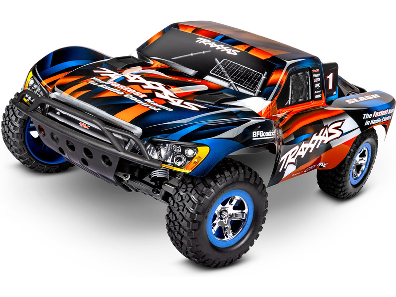 RC autó Traxxas Slash 1:10 RTR, 2WD 48km/h Szín: narancs