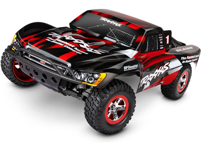 RC autó Traxxas Slash 1:10 RTR, 2WD 48km/h Szín: piros
