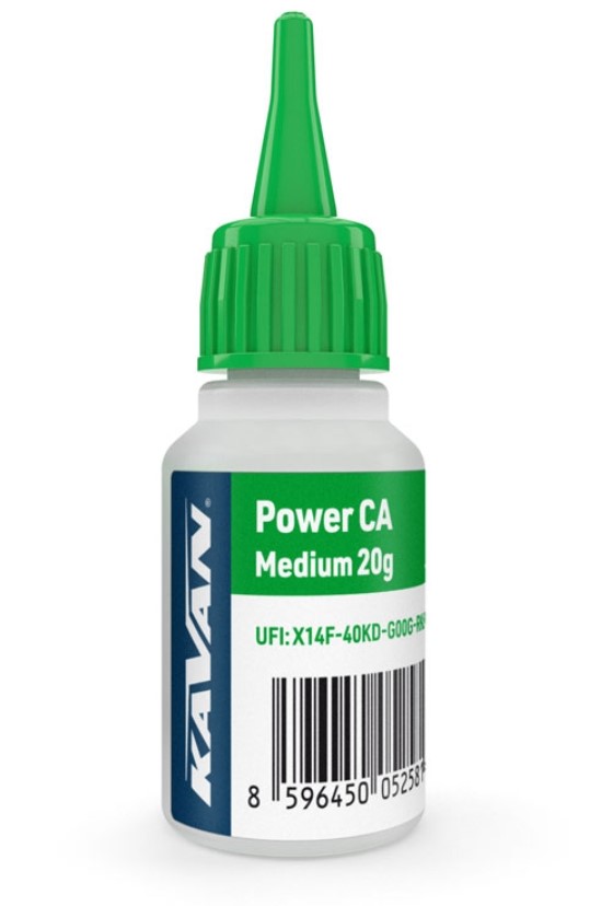 KAVAN: Power CA 20g közepes viszkozitású pillanatragasztó (CZ)