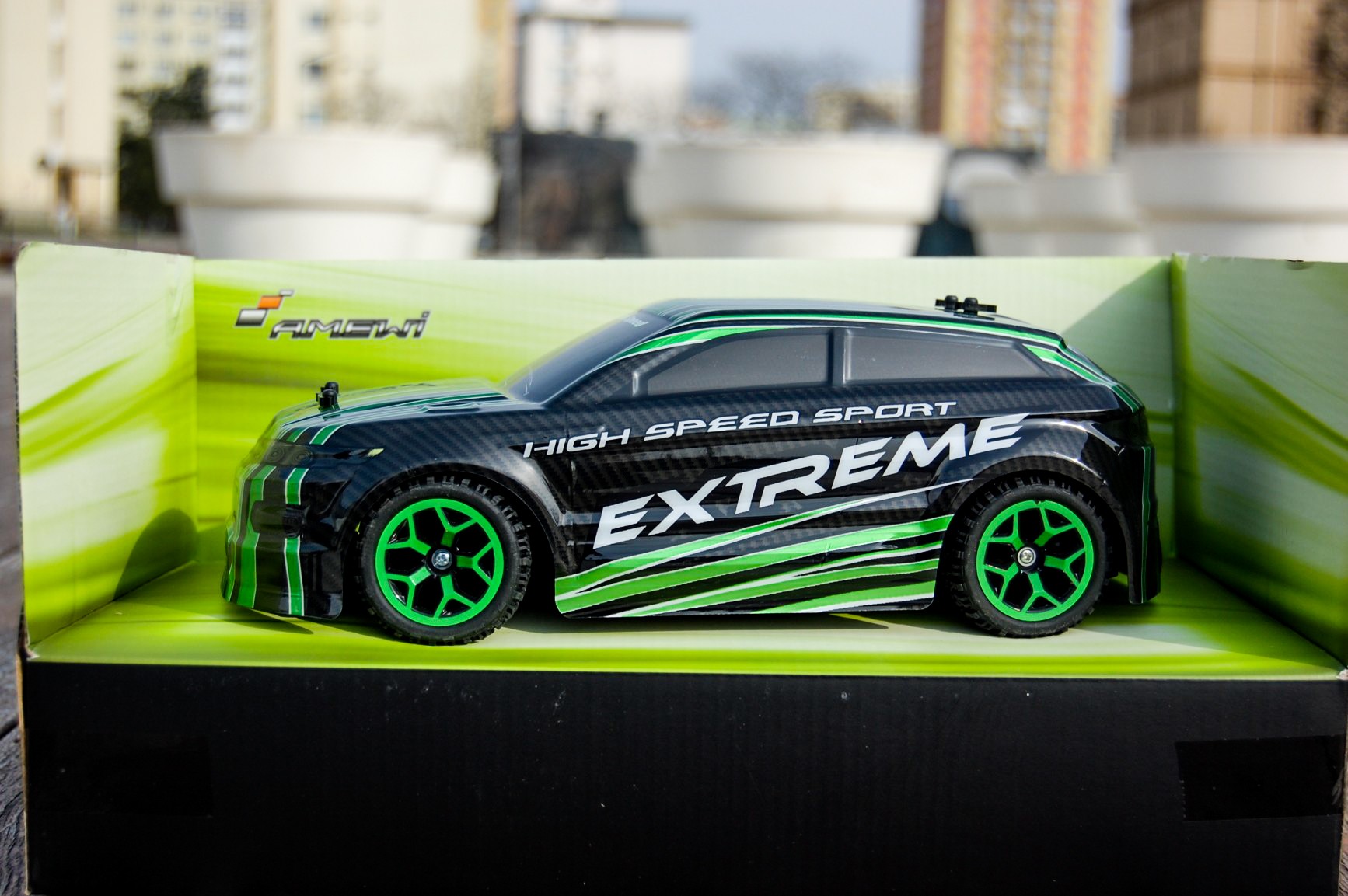 Rayline GmbH X-Knight autó 1:18 RTR 4WD ZÖLD