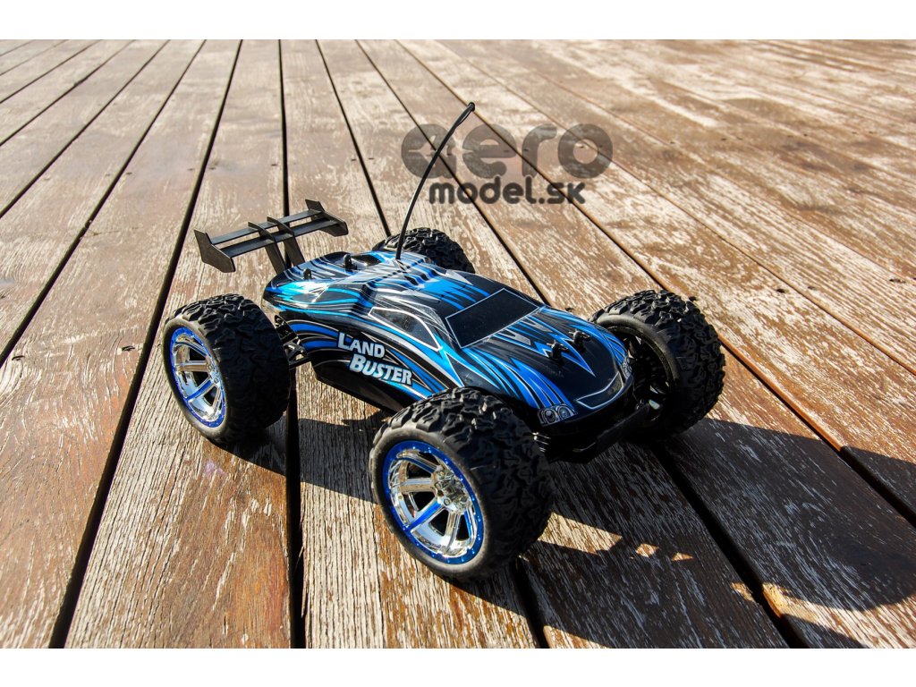 NQD: Land Buster 1:12 RTR erősebb akumulátorral (2,4 GHz adóvevő, 1200mAh akkumulátor) Szín: kék