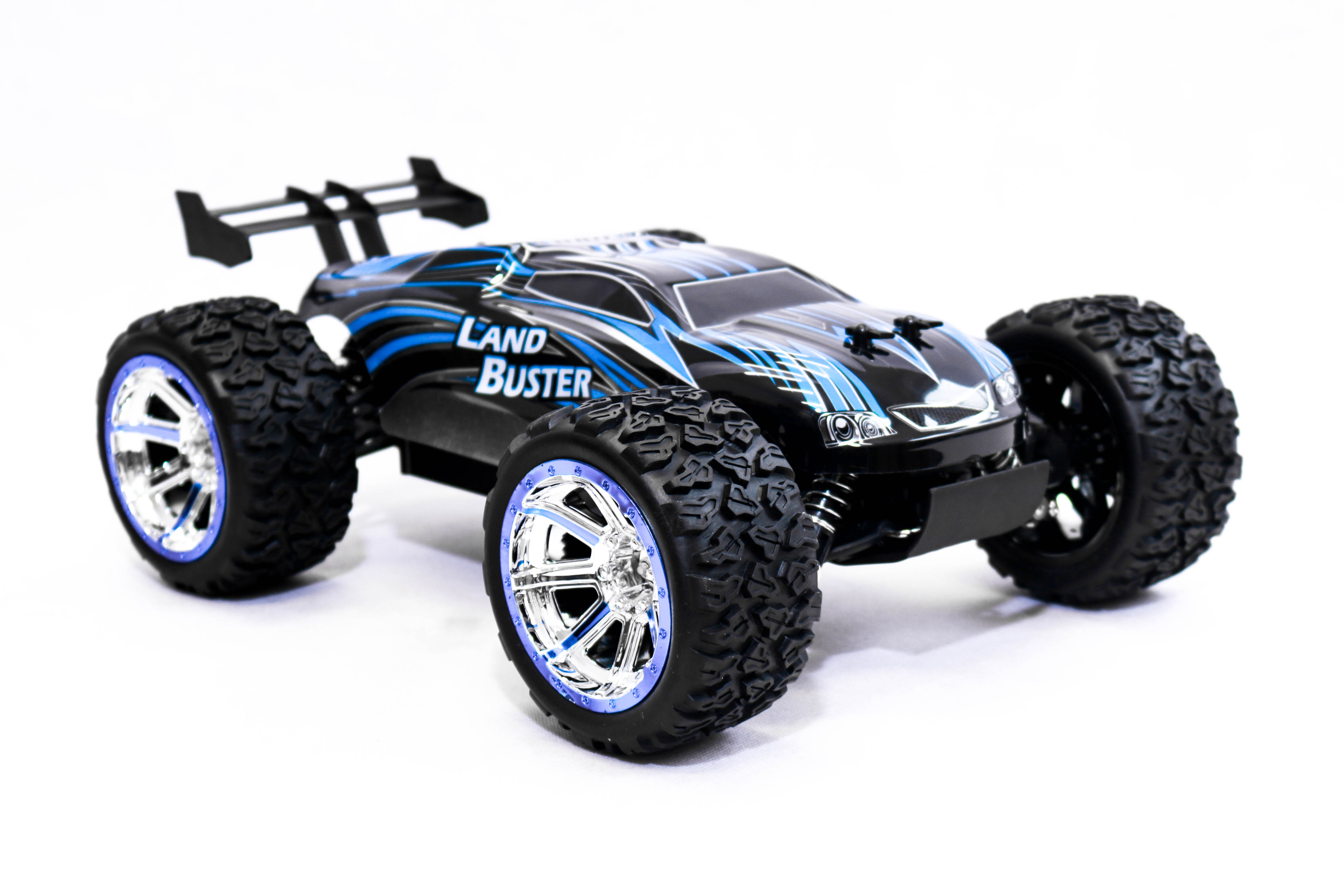 NQD Land Buster Monster-Truck távirányítós autó 1:12 méretű 27/40MHz Szín: kék