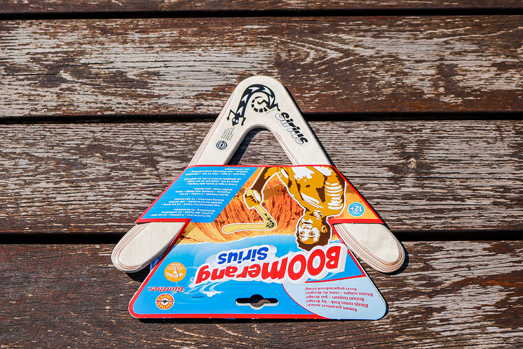 GÜNTHER GMBH & CO Fából készült BUMERÁNG SIRIUS