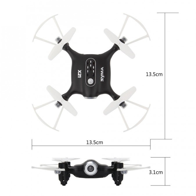 RC quadrocopter Syma X21 2,4 GHz (20 m hatótávolság, 6 tengelyes giroszkóp, automatikus start, lebegés)