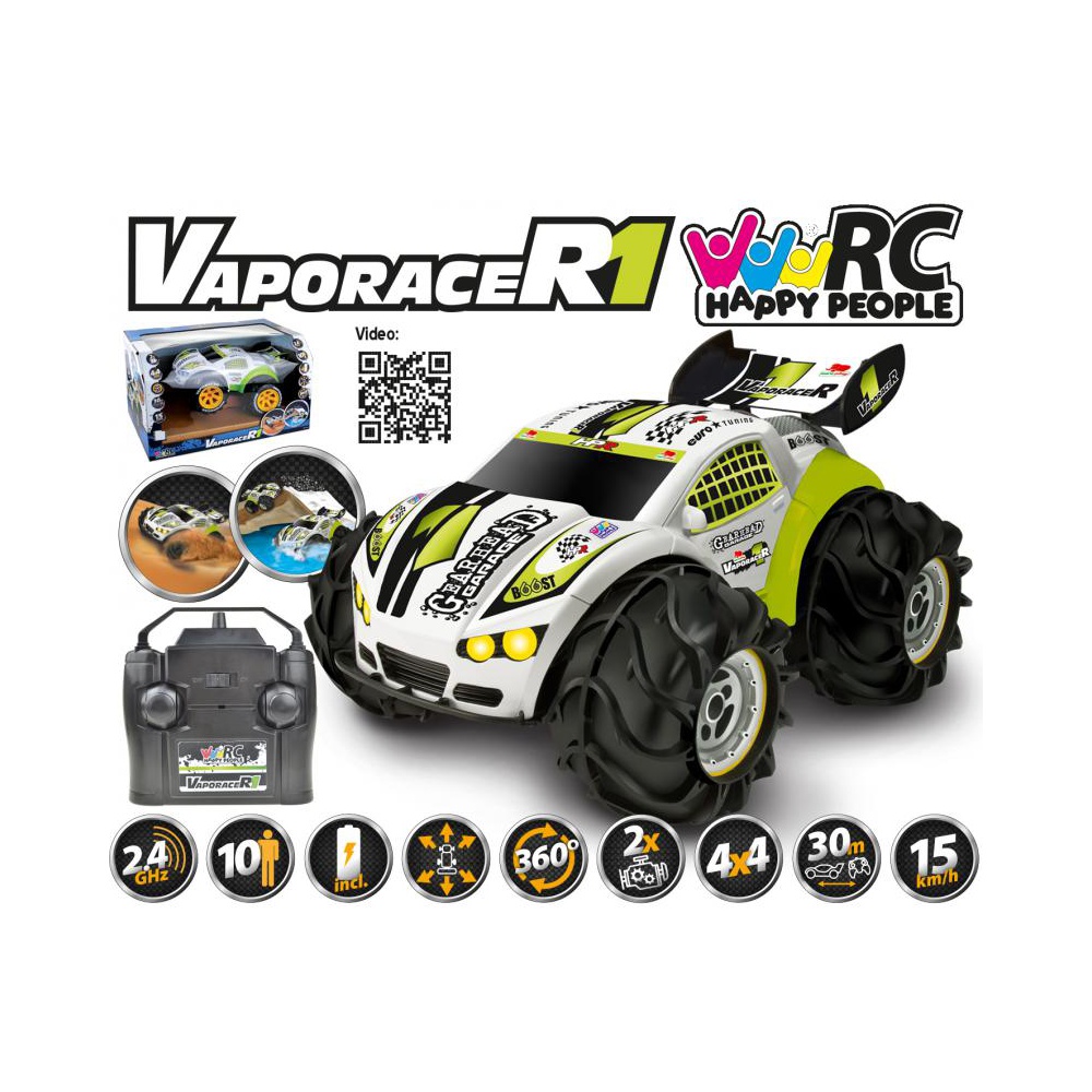 VaporaceR1 Amphibious 4x4 2,4Ghz RTR az összes elemmel együtt, vízbe és hóba szánva!
