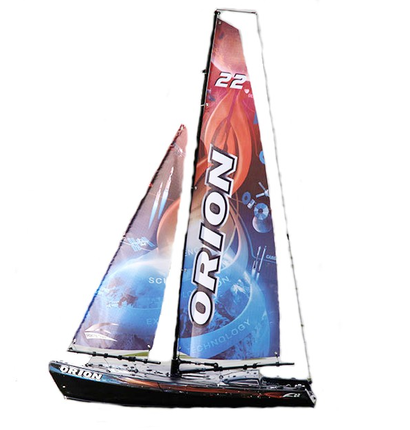 Sailboat Joysway: Orion V2 RTR (2,4 GHz, 2CH, magasság 920 mm, hossz 465 mm) - fekete