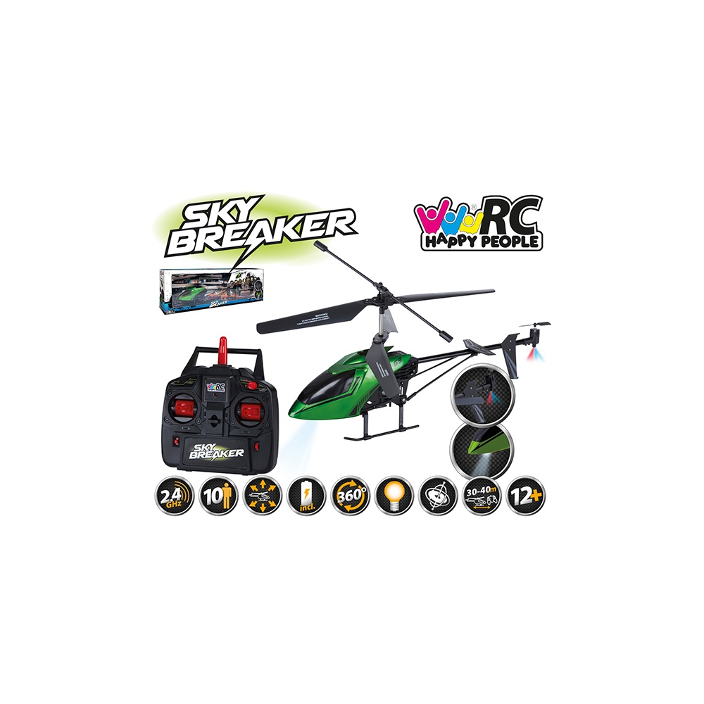 Sky Breaker vrtuľník 2,4 GHz LED osvetlenie RTF
