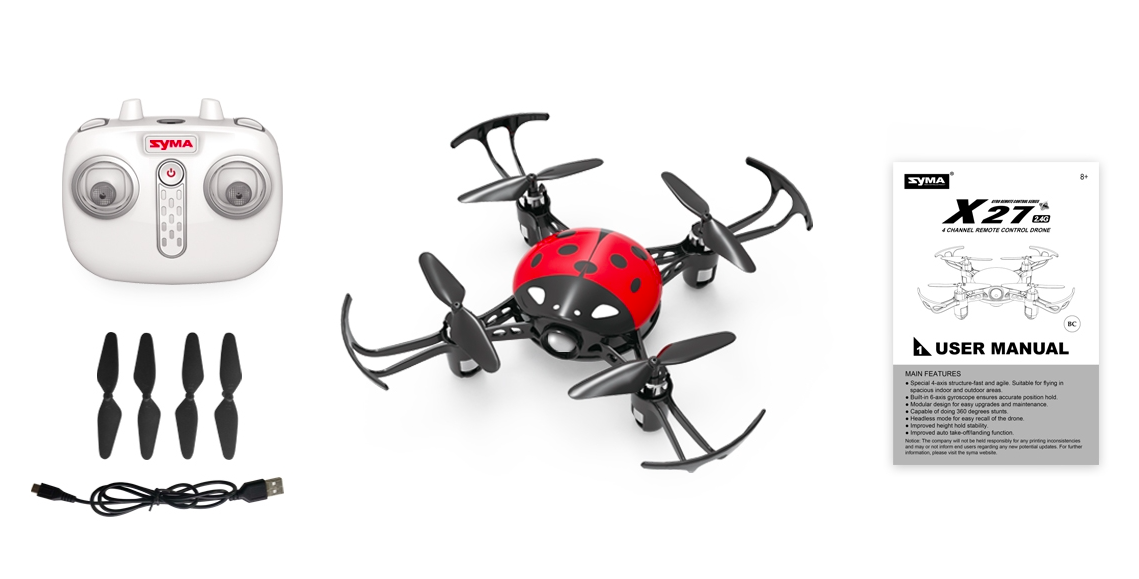 Syma X27 Katicabogár 4 Quadcopter RTF