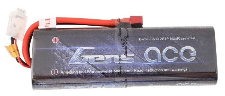 3500mAh 7.4V 25C HardCase Gens Ace