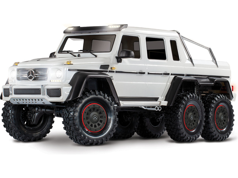 RC autó Traxxas TRX-6 Mercedes G 63 6x6 1:10 TQi RTR Szín: fehér