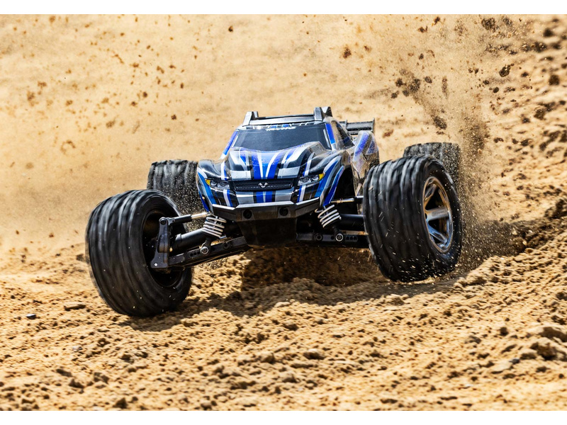 RC autó Traxxas Rustler 1:10 VXL 4WD TQi RTR Szín: kék