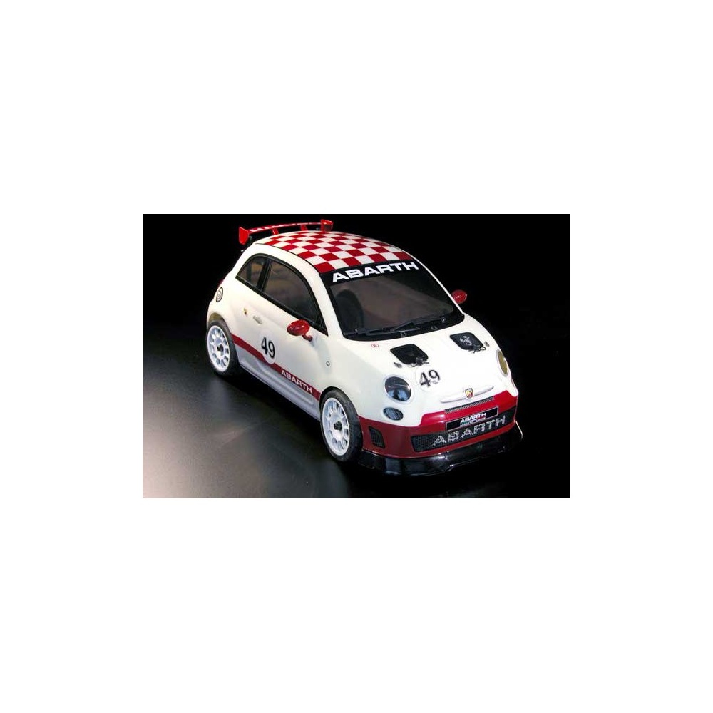 FIAT 500 Rally ABARTH 4WD 1:9 - festett karosszériával, 100% RTR