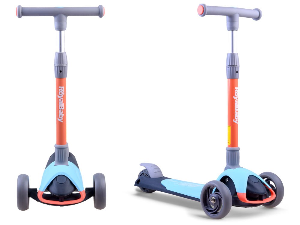 RoyalBaby: 3 kerekű roller gyerekeknek, PRO robogó 50kg Szín: narancs