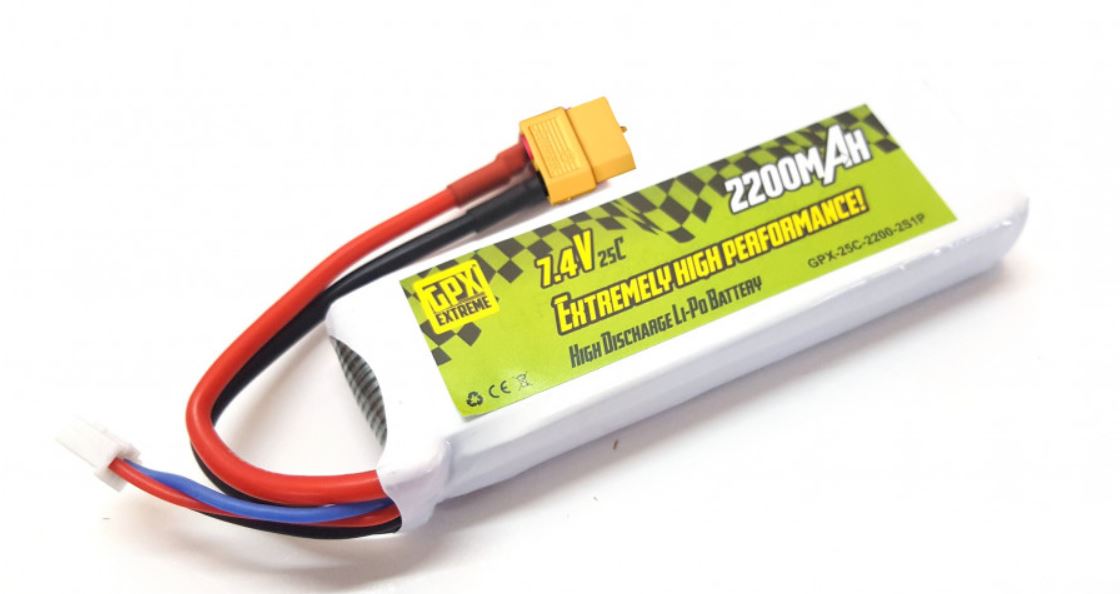 GPX Extreme: 2200mAh 7.4V, 25C akkumulátor
