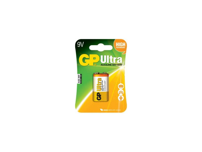 GP batteries GP ULTRA alkáli elem 6L22 9V (1db)
