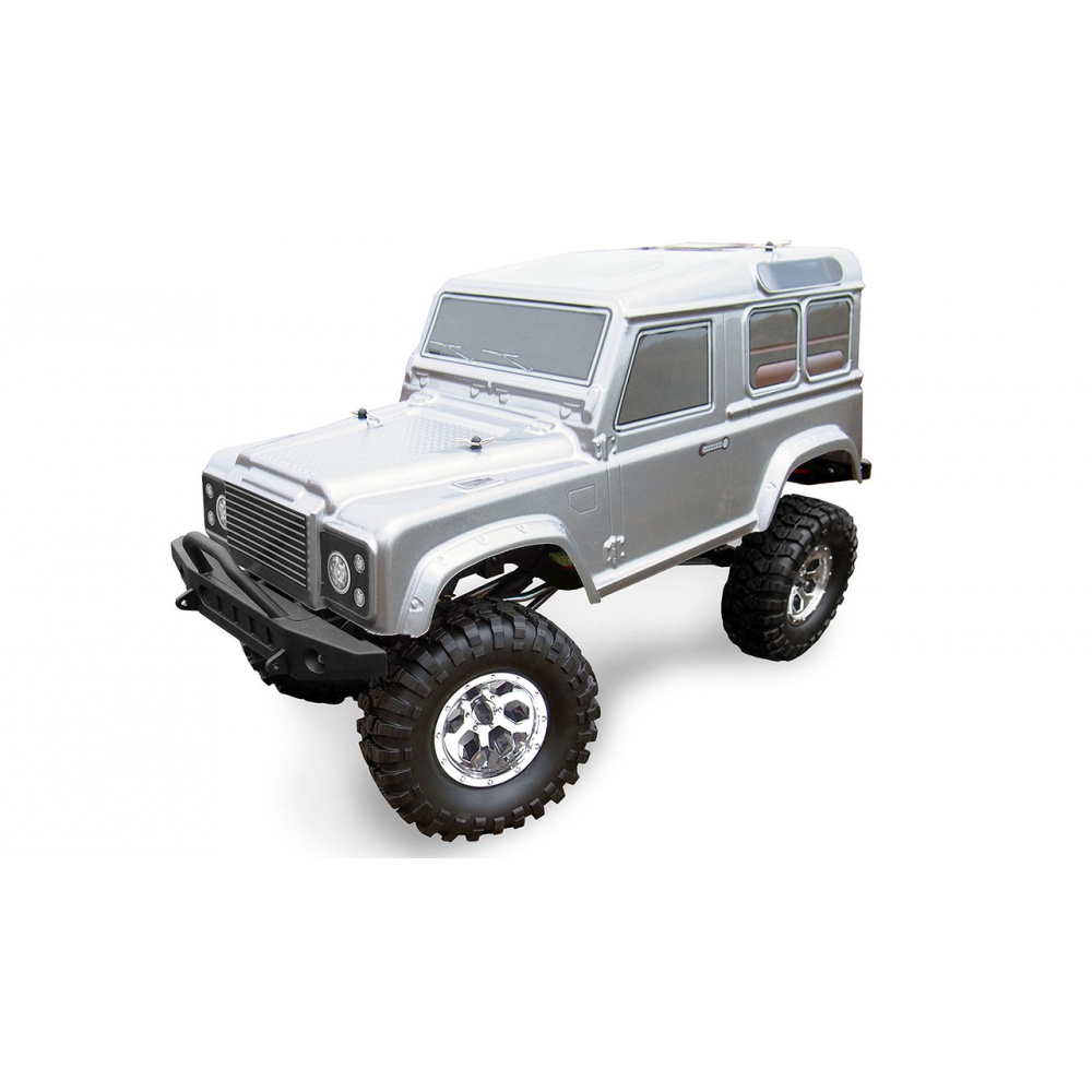 AMEWI Trade e.K. RC DEFENDER AMXRock CRUISER lánctalpas 4WD 1:10, arányos, vízálló, LED világítás, RTR