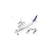 Boeing 747 RC repülőgép stabilizátorral, 3 csatornás motorokkal és felvonóval, 495 mm, RTF 2,4 GHz, EPP