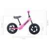 Pedál nélküli kerékpár - rózsaszín
