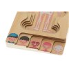 Fából készült Montessori puzzle testrészek - fiú