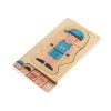 Fából készült Montessori puzzle testrészek - fiú