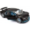 Fém modellautó Bburago Plus Bugatti Chiron 1:18 fekete