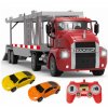 Double Eagle: Transporter MACK 1:26 2,4 GHz RTR (levehető utánfutó, 2 autó)