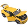 Fém autómodell Bburago Plus Lamborghini Urus 1:18 sárga
