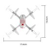 Syma: Syma X22SW (D350WH, FPV WiFi kamera, 2,4 GHz, gyroszkóp, auto start, lebegés, táv 25 m, 17,6 cm) - piros