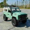 RC auto D90 Rock Crawler Defender 1:12, 4WD, 2,4 GHz, LED, 100% RTR, zöld