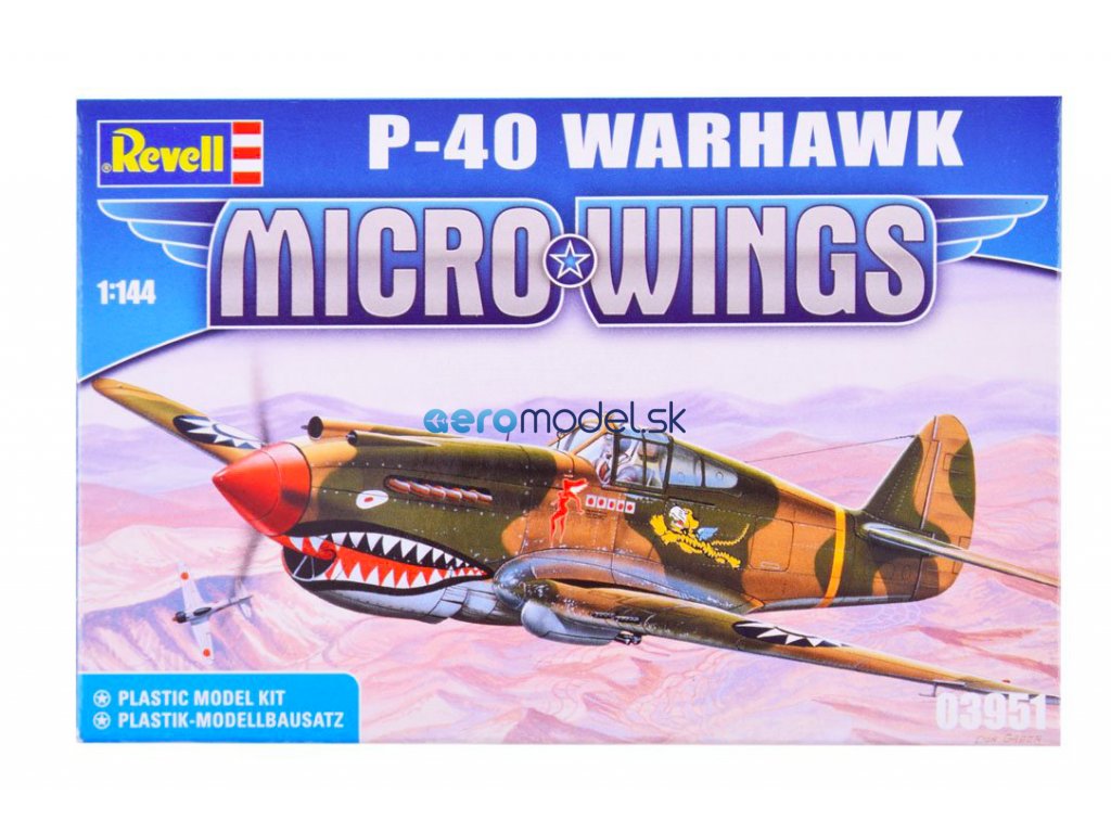 Stavebnica Revell Micro Wings Model P-40 Warhawk 1:144 RV0019 - aeromodel.sk