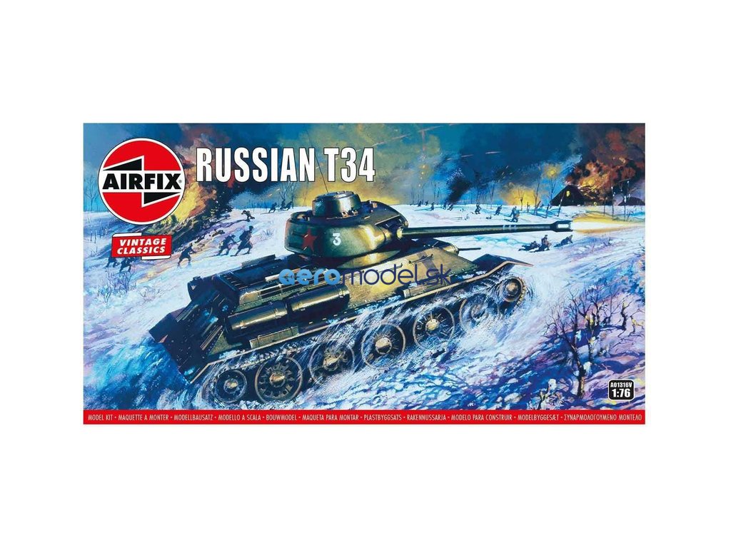 Airfix T34 (1:76) (Vintage)