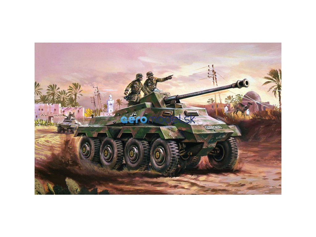 Airfix Obrnený automobil Sd.Kfz.234 (1:76) (Vintage)