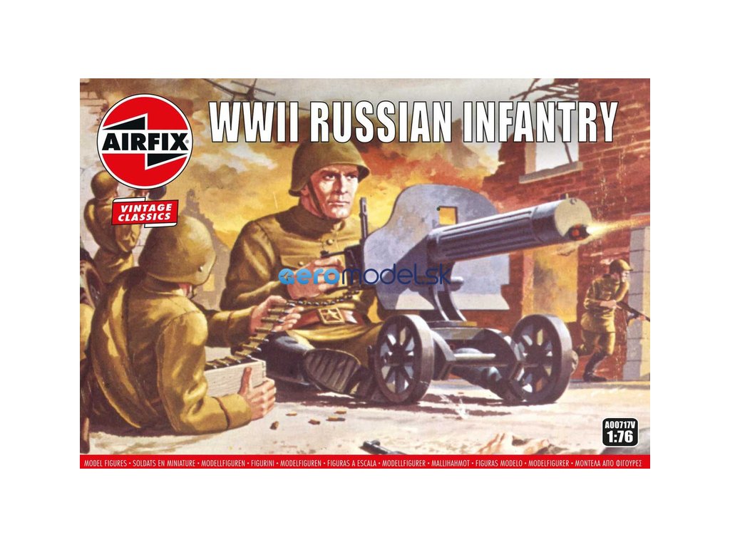 Airfix figurky - ruská pěchota (1:76) (Vintage)