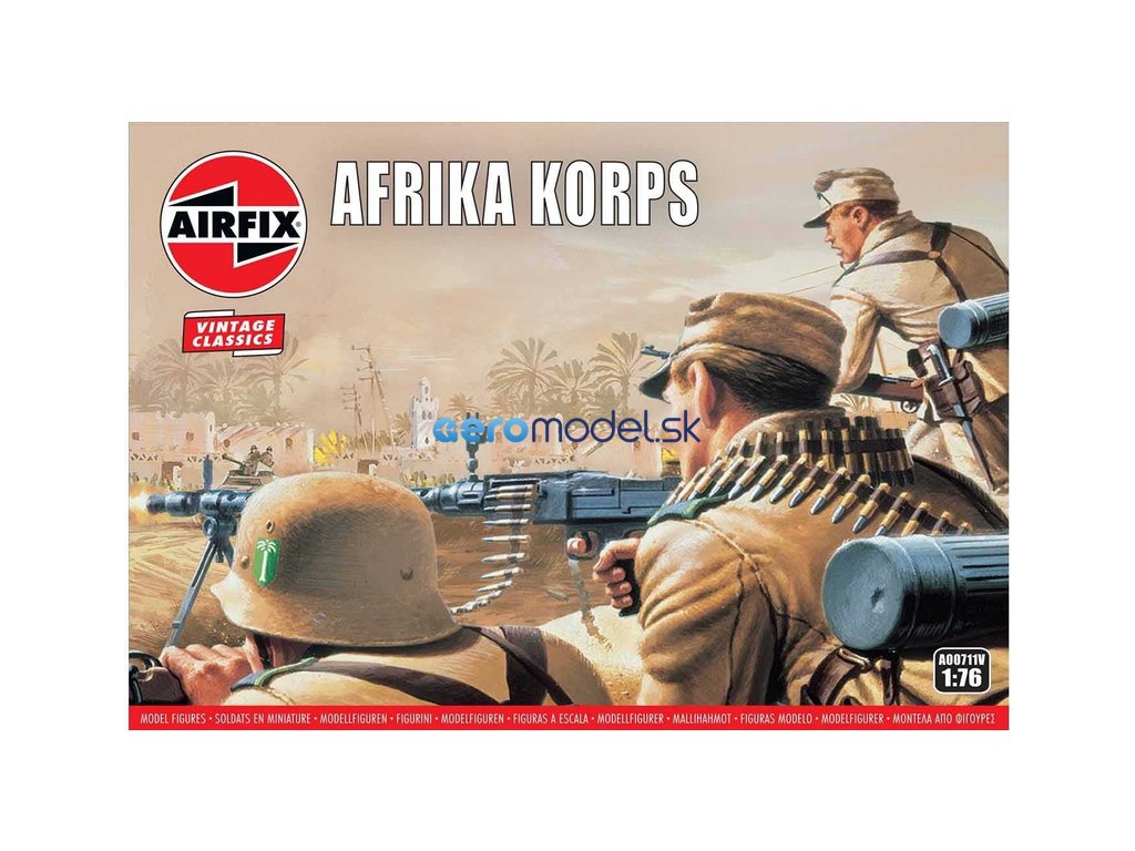 Airfix figurky - WWII Afrika Korps (1:76) (Vintage)