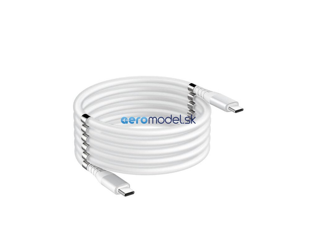 Magnetický samonavíjecí USB nabíjecí kabel (Type-C to Type-C)(90cm)