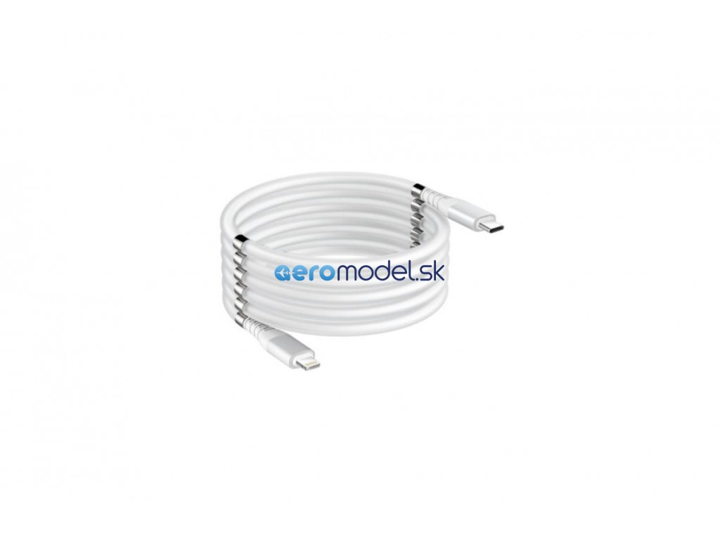 Magnetický samonavíjecí USB nabíjecí kabel (Type-C to Lightning)(180cm)